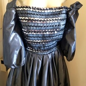 Vintage  Victor Costa Neiman Marcus sequin  ball gown 60/70s dress